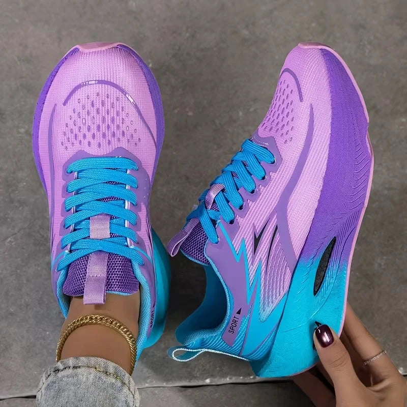 Knitted Mesh Running Sneakers