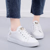 Embroidered Lace-Up Casual Sneakers