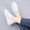 Embroidered Lace-Up Casual Sneakers
