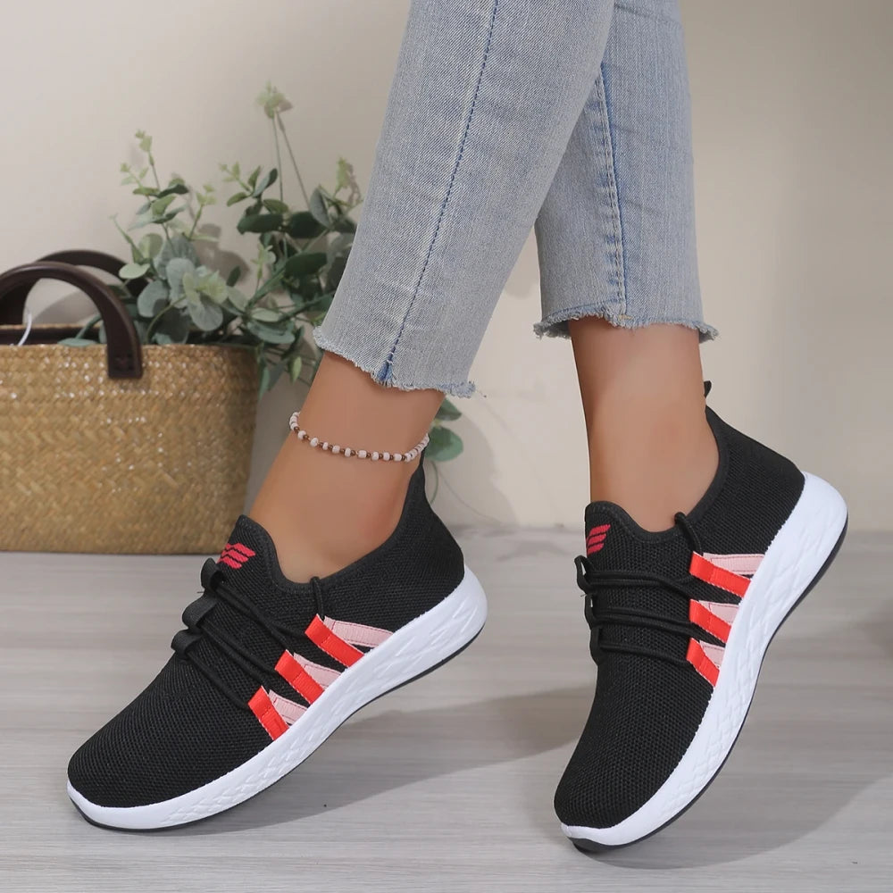 Breathable Knit Slip-On Walking Shoes