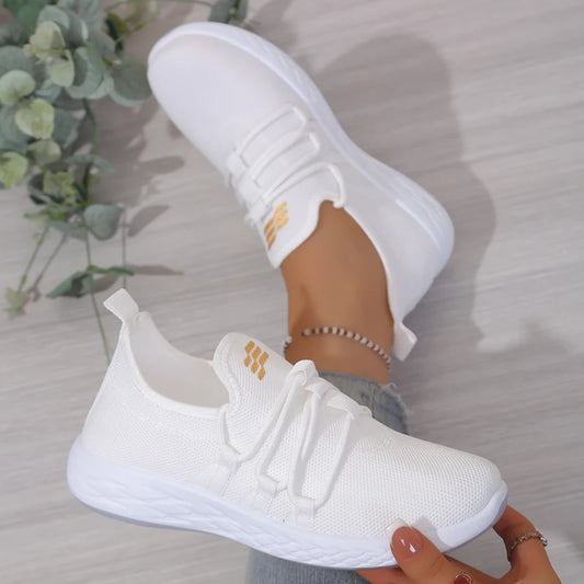 Breathable Knit Slip-On Walking Shoes