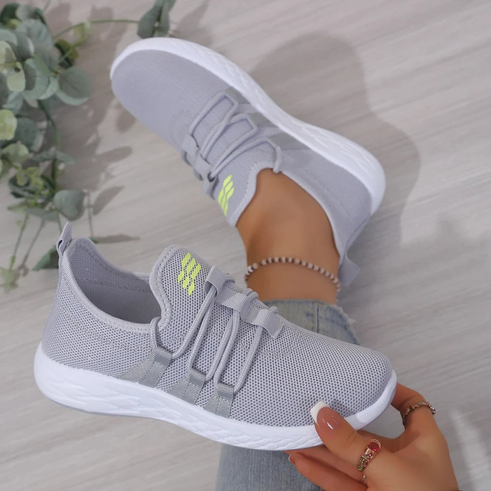 Breathable Knit Slip-On Walking Shoes