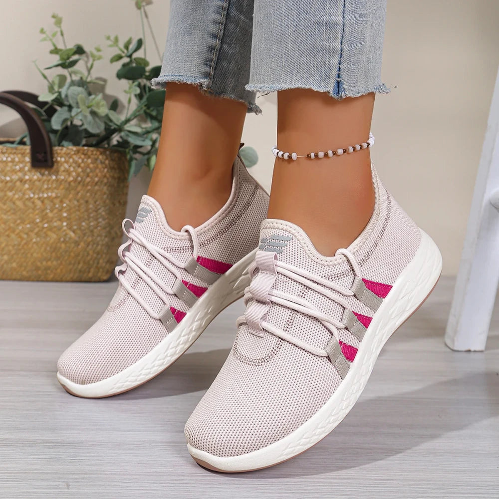 Breathable Knit Slip-On Walking Shoes