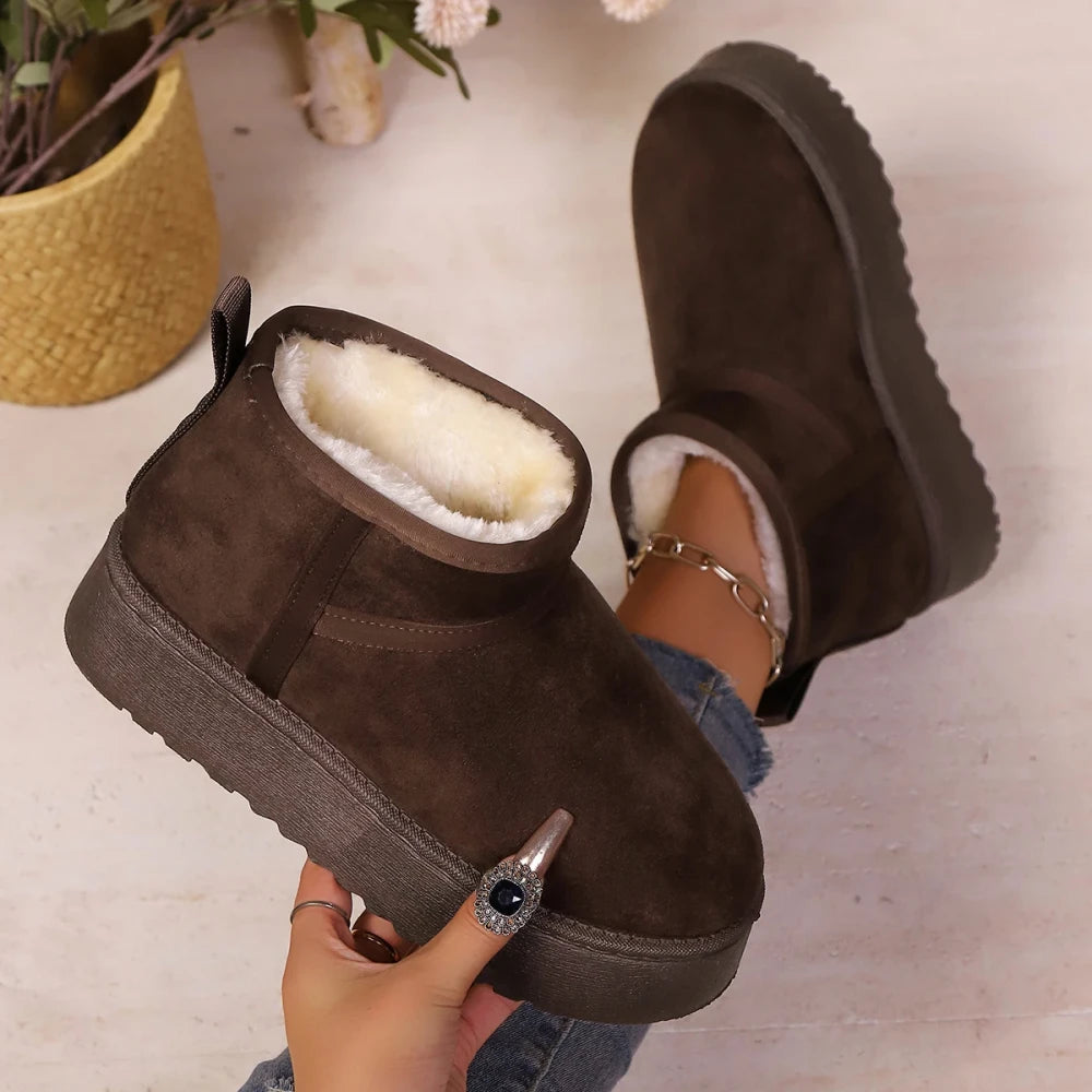 Warm Wool Short Snow Boots