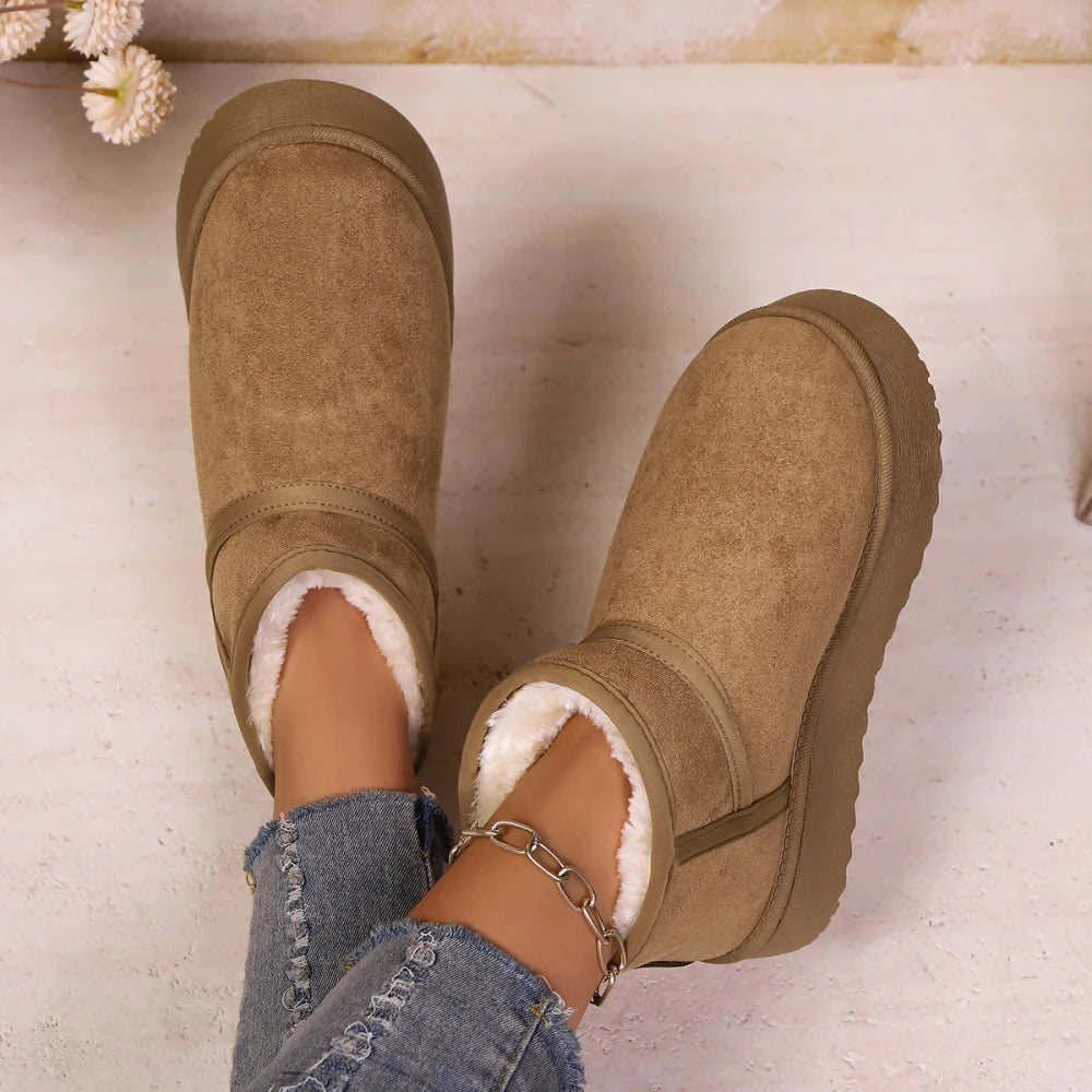 Warm Wool Short Snow Boots