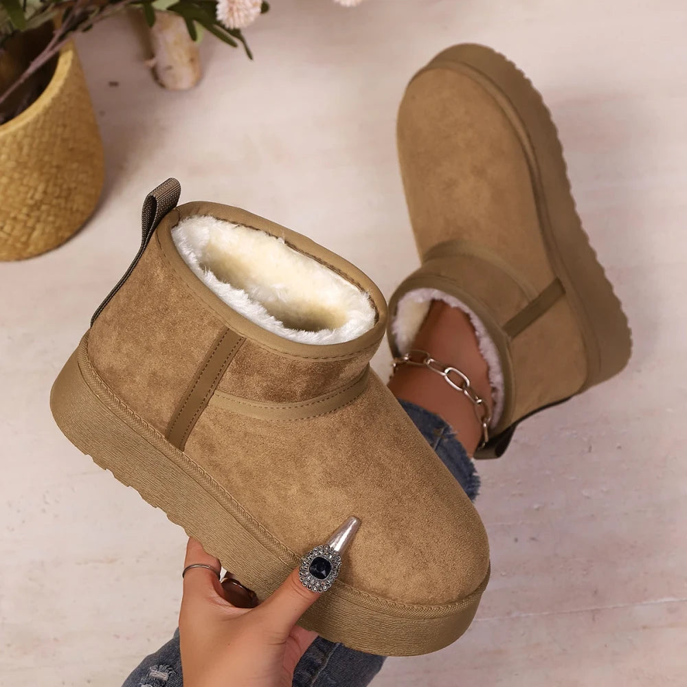 Warm Wool Short Snow Boots