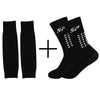Non-Slip Athletic Grip Socks and Compression Sleeves