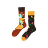 Cartoon Skeleton Street Socks