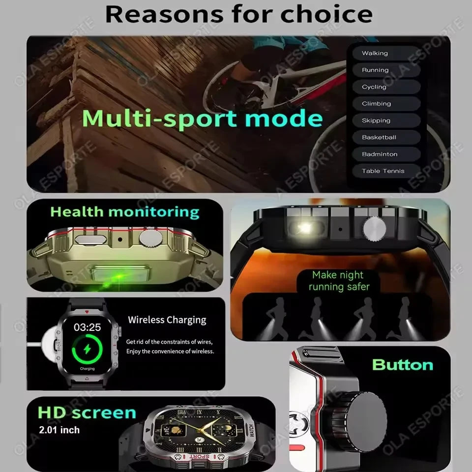 Military Outdoor Smartwatch