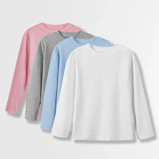Cotton Long-Sleeve Kids T-Shirt