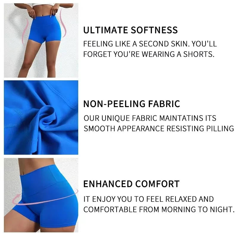 High-Waisted Workout Yoga Shorts