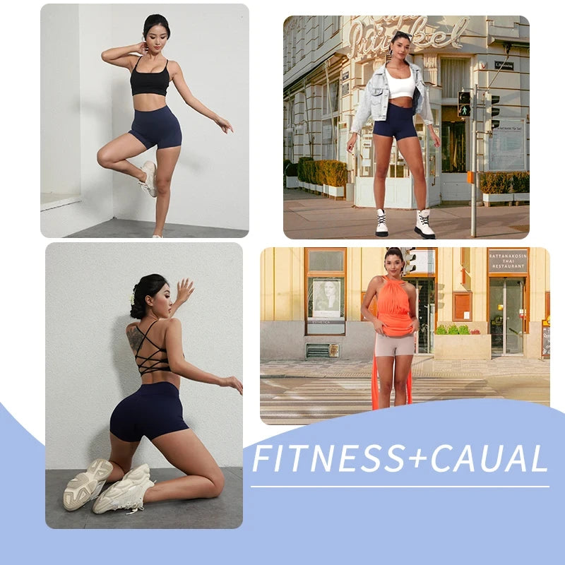 High-Waisted Workout Yoga Shorts