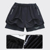 Athletic Swim Trunks with Compression Liner