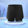 Athletic Swim Trunks with Compression Liner