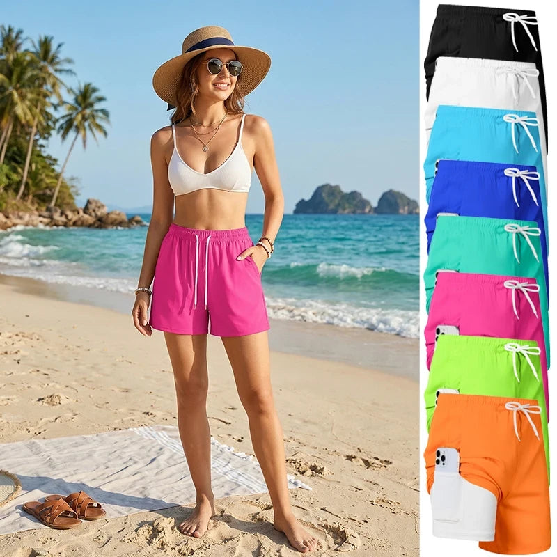 Quick-Dry Beach Shorts