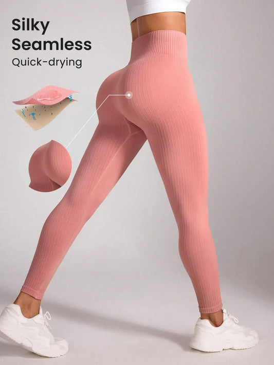 Seamless Ribbed Yoga Leggings