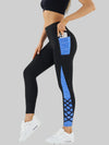Geometric Print High-Waisted Yoga Leggings
