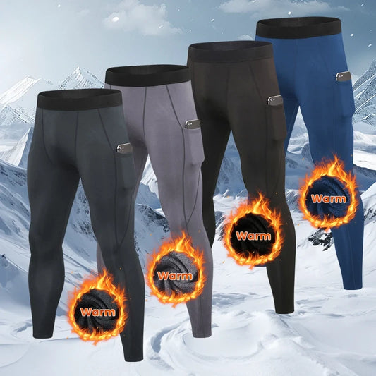 Winter Thermal Compression Running Leggings