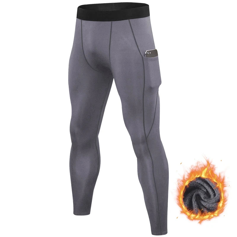 Winter Thermal Compression Running Leggings