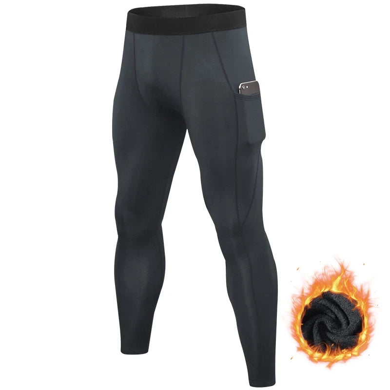 Winter Thermal Compression Running Leggings
