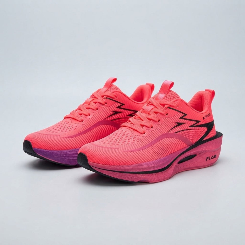 Knitted Mesh Running Sneakers
