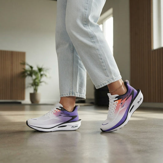 Knitted Mesh Running Sneakers